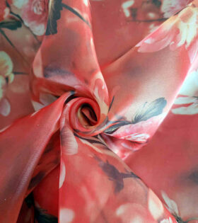 Printed Organdy Satin