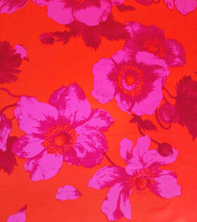 Digital Printed Duchess Satin - Floral