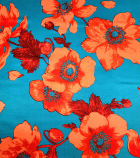 Digital Printed Duchess Satin - Floral