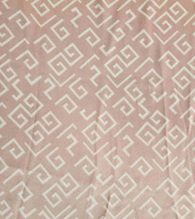 Printed Georgette Satin Finish - Stone