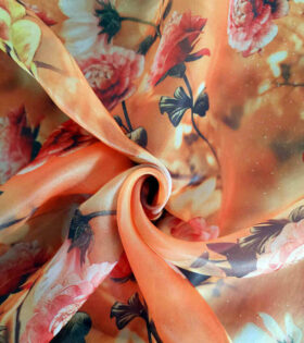Printed Organdy Satin