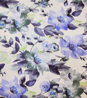 Printed Power Mesh - Floral - Multi-Colored