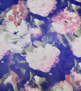 Printed Power Mesh - Floral - Multi-Colored