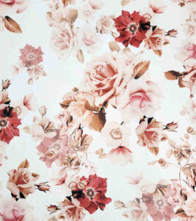 Printed DTY - Floral - Ivory