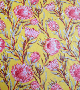 Printed Mini-Matt - Protea - Mustard