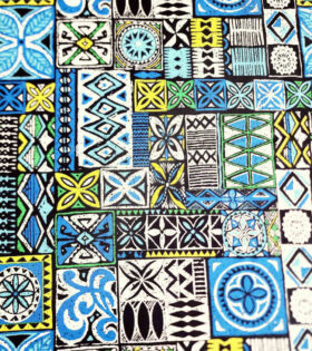 Printed Mini-Matt - Abstract - Blue