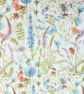 Printed Mini-Matt - Floral - Sky Blue