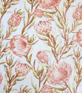 Printed Mini-Matt - Protea - White
