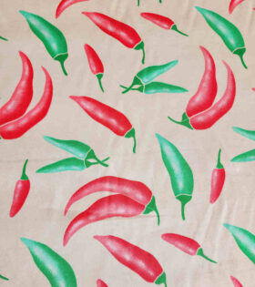 Printed Poly Cotton - Chilies