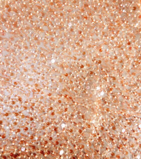 French Beaded Spankle Tulle - Orange