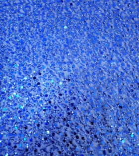 French Beaded Spankle Tulle - Royal Blue