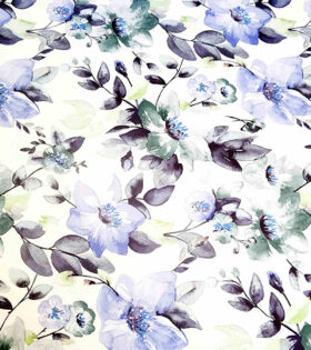 Digital Printed Duchess Satin - Floral