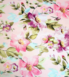 Digital Printed Duchess Satin - Floral