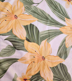 Printed Sheeting - Floral - Yellow