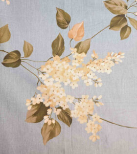 Printed Sheeting - Floral - Blue