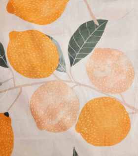 Printed Sheeting - Lemon - Yellow
