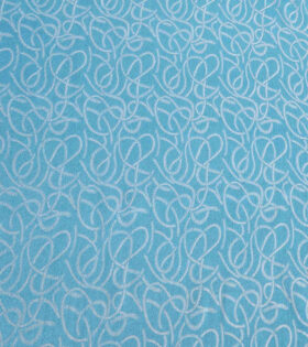 Embossed Charmeuse Satin - Powder Blue