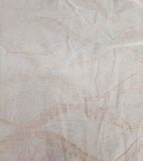 Embroidered Linen Voile - Beige