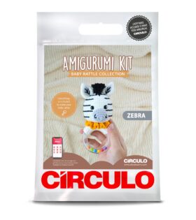 All-In-One Amigurumi Knitting Kit - Zebra