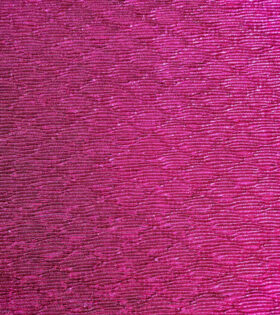 Pleated Plisse Lame Satin - Magenta