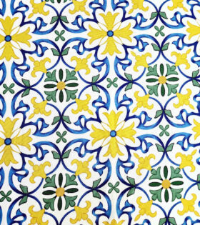 Printed Mini-Matt - Abstract - Mustard