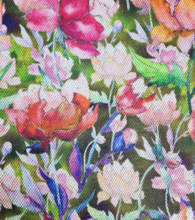Printed Airtech Mesh - Floral