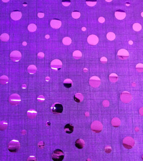 Plain Bon Bon - Foil Look Polka Dots - Purple
