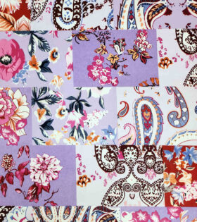Digital Printed Duchess Satin - Floral