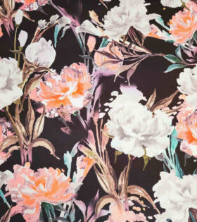 Digital Printed Duchess Satin - Floral