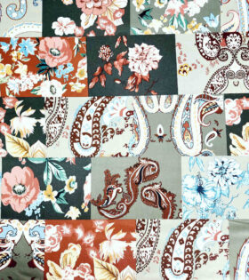 Digital Printed Duchess Satin - Floral