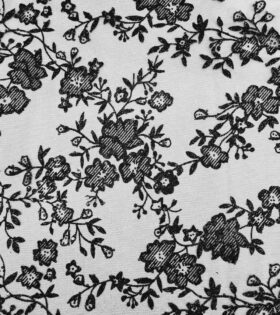 Flower Sugar Metallic Tulle - Black