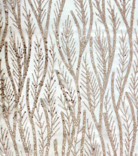 Leaf Sugar Metallic Tulle - Blush