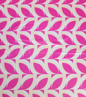 Lerato Silk Satin - Abstract - Cerise Pink