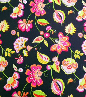 Printed Mini-Matt - Floral - Black