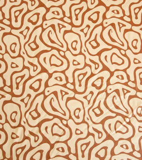 Printed Satin Flow - Abstract - Beige