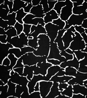 Printed Satin Flow - Abstract - Black