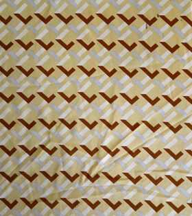 Printed Satin Flow - Abstract - Cream