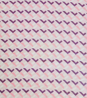 Printed Satin Flow - Abstract - Lilac