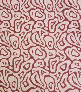 Printed Satin Flow - Abstract - Pink