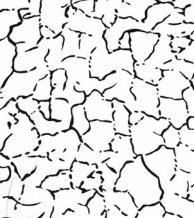 Printed Satin Flow - Abstract - White