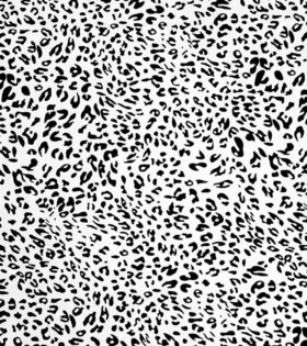 Printed Satin Flow - Abstract - White