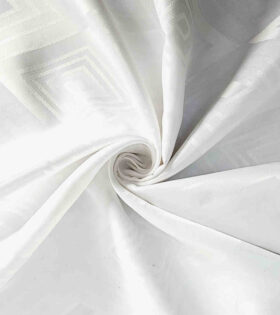 320cm Embossed Tabling  - White