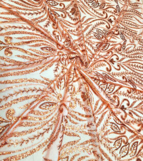 Imported Evening Tulle - Orange