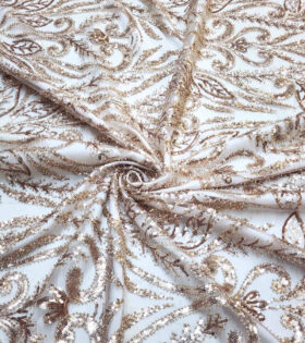 Imported Evening Tulle - Rose Gold
