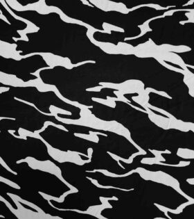 Printed Crepe Chiffon - Black