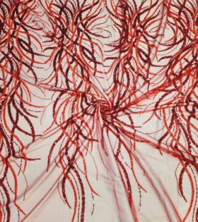 Imported Evening Tulle - Red (15572)