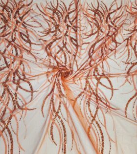 Imported Evening Tulle - Orange (15572)