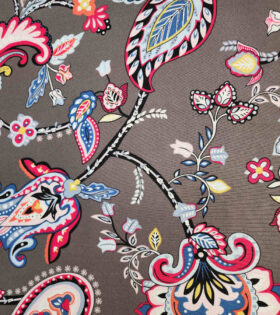 Printed Mini-Matt - Floral - Grey