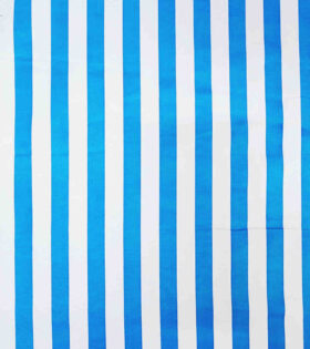 Printed Poly Cotton - Turquoise - Stripes