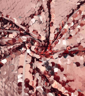 Disco Spangle Tulle - Dusty Pink